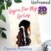 Gajra Themed Painting Poster, Soft-toned Illustrative Poster, Delicate Floral Hair Adornment & Lace Pattern Design, Ideal For Bedroom, Living Room_maomaolike.com