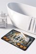 Dancing Skeletons Spooky Halloween Memory Foam Kitchen Mat Machine Washable Anti-Fatigue Mat Cushion Comfort Bath Mat Or Kitchen Rug_maomaolike.com
