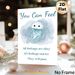 Jellyfish Inspirational Quote Painting Poster, Soft Watercolor Cute Jellyfish With Comforting Text Poster, Provides Gentle Emotional Support, Suitable_maomaolike.com