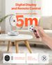 10 Inch Foldable Rechargeable Oscillating Fan 3 In 1 Remote 9 Speeds_maomaolike.com