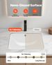 Undermount Bathroom Sink, 20.28 X 15.16 Inch Rectangular White Ceramic Vessel Sink With Overflow Hole, Under Counter Drop In Modern Lavatory Vanity Bath Wash Bowl Basin, Rectangle Small Space_maomaolike.com