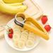 Stainless Steel Multi-Purpose Slicer - Perfect For Bananas, Fruits, Vegetables & Sausages - Manual Kitchen Gadget Food Slicer_maomaolike.com