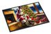 Shiba Inu And Santa Claus Doormat Front Door Mat Indoor Outdoor Rugs For Entryway, Non Slip Washable Low Pile, 24H X 36W_maomaolike.com