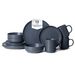 12-Piece Stoneware Dinnerware Sets With Mugs | Microwave & Dishwasher Safe | Non-Toxic Dinner Plates Bowls Set | Stackable Matte Glaze Kitchenware For 3_maomaolike.com