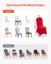 50 Pcs Red Chair Covers, Polyester Spandex Chair Cover, Stretch Slipcovers For Wedding Party Dining Banquet Flat-Front Chair Covers, Fits Chair Measures Up To 20.08 X 17.72 X 37.4 Inch_maomaolike.com