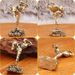 Brass Figurine Vintage Shaolin Kung Fu Monk Model Handheld Toy Gift Desktop Copper Craft Wholesale_maomaolike.com