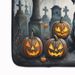Black Pug Spooky Halloween Memory Foam Kitchen Mat Machine Washable Anti-Fatigue Mat Cushion Comfort Bath Mat Or Kitchen Rug_maomaolike.com