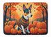 Basenji Fall Memory Foam Kitchen Mat Machine Washable Anti-Fatigue Mat Cushion Comfort Bath Mat Or Kitchen Rug_maomaolike.com