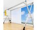 SOGA 2.4m Portable Standing Clothes Drying Rack Foldable Space-Saving Laundry Holder With Wheels_maomaolike.com