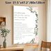 Religious Prayer Text Painting Poster, Delicate Watercolor Floral Border Poster, Calming Spiritual Decor Ideal For Home And Quiet Prayer Spaces_maomaolike.com