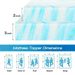 2-3 Inch Gel Memory Foam Mattress Topper Full Size Cooling Mattress Soft And Breathable Bed Topper School Bedroom Furniture_maomaolike.com
