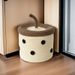 Milk Tea Cup Cute Cosmetics Living Room Miscellaneous Basket DIY Handmade Woven Storage Box_maomaolike.com