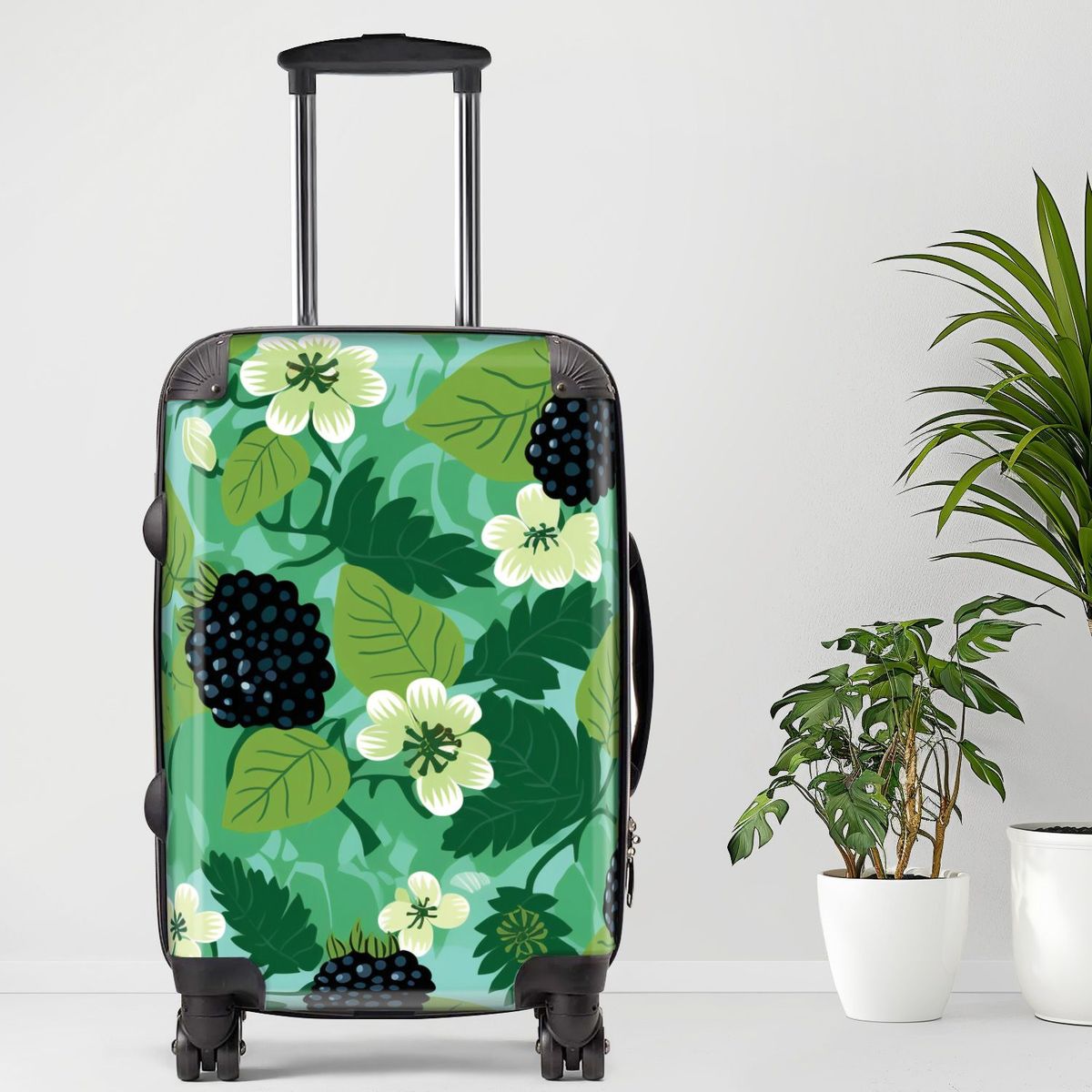 Blackberry Luggage, 20/24/28 Inch Luggage, Carry-On, Custom Luggage, Luggage Set, Suitcase, Travel, Vacation, Cabin Suitcase, Custom Suitcase, Personalized Luggage_maomaolike.com