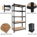 2000LBS Garage Shelving 72''H Storage Shelves Heavy Duty Shelving 5 Tier Metal Shelves For Garage Shelves 35.5"W X72"H X 15.8"D, Adjustable Shelving Unit For Basement Pantry Utility Rack Shelf_maomaolike.com
