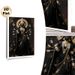 Goddess Kali Painting Poster, Dark-toned Ornate Hindu Deity Poster, Exquisite Detailed Traditional Design, Ideal For Home Shrine And Spiritual_maomaolike.com