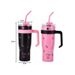 LUSQI 1200ml Water Stainless Steel With Handle&Straw Thermos Bottle For Coffee Tea_maomaolike.com