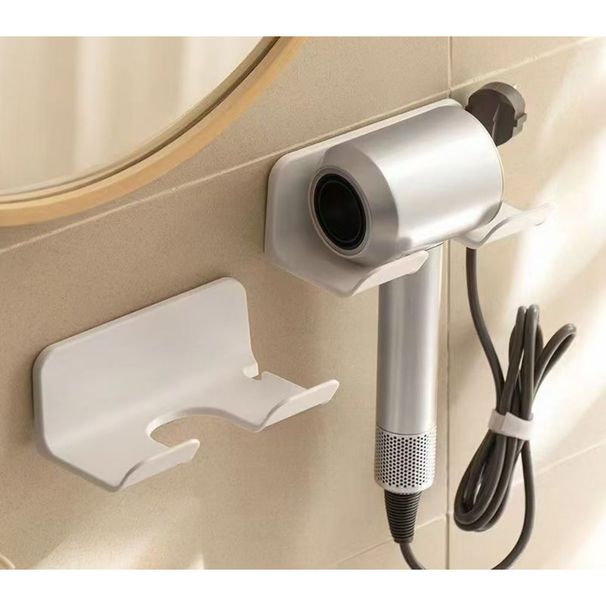 Plastic Household Rack, Bathroom Storage Hair Dryer Holder, No-Drill_maomaolike.com