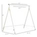 Metal Porch Swing Stand, Heavy Duty Swing Frame, Hanging Chair Stand Only, 528 LBS Weight Capacity, For Backyard, Patio, Lawn, Playground, White_maomaolike.com