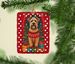 Wheaten Terrier Holiday Christmas Porcelain Ornament Christmas Tree Hanging Decorations For Home Christmas Holiday, Rectangle, Gift, Multicolor_maomaolike.com