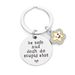 smiley face engraving plate DIY English letter keychain stainless steel school bag backpack pendant jewelry pendant_maomaolike.com