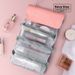 4-in-1 Foldable Makeup Bag, Aesthetic Large Travel Cosmetic Organizer, Detachable & Portable Toiletry Case, Premium Instagram Style_maomaolike.com