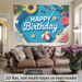 Tropical Pool Party Birthday Banner - 2D Flat Polyester Wall Hanging With Flamingos, Palm Leaves, Beach Balls, Photo Backdrop, Summer Party Decor_maomaolike.com