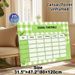 School Timetable Painting Poster, Fresh Green Gingham Style Poster, Decorative Class Schedule Layout With Floral And Backpack Details, Assists In_maomaolike.com