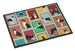 Lots Of Boston Terrier Doormat Front Door Mat Indoor Outdoor Rugs For Entryway, Non Slip Washable Low Pile, 24H X 36W_maomaolike.com