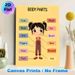 Body Parts Painting Poster, Vibrant Cartoon-style Labeled Human Body Parts Poster, Educational Visual Aid Ideal For Learning Spaces And Home Study_maomaolike.com
