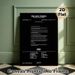 Fin Des Temps Album Tracklist Painting Poster, Sleek Monochrome Typographic Poster, Displays Complete Album Details, Ideal For Music Rooms And Home_maomaolike.com