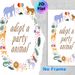 Party Animal Themed Painting Poster, Colorful Whimsical Cartoon Jungle Party Animals Poster, Playful Festive Design Ideal For Party Venues And Living_maomaolike.com