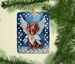 Dachshund My Angel Porcelain Ornament Christmas Tree Hanging Decorations For Home Christmas Holiday, Rectangle, Gift, Multicolor_maomaolike.com