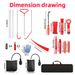 Stainless Steel Hybrid Fifth Wheel Pin Puller, 68-inch Hook J-hook, 25-piece Automotive Tool Set Preferred Merchant Service Providers Include SpeedX.UNIUNI.Amazon.USPS_maomaolike.com