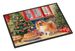 Pomeranian Christmas Cookies Doormat Front Door Mat Indoor Outdoor Rugs For Entryway, Non Slip Washable Low Pile, 24H X 36W_maomaolike.com