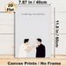 Inspirational Quote Painting Poster, Minimalist Two-figure Illustration Poster, Thought-provoking Motivational Phrase, Ideal For Home Office And_maomaolike.com