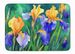 Tennessee Iris In Watercolor Memory Foam Kitchen Mat Machine Washable Anti-Fatigue Mat Cushion Comfort Bath Mat Or Kitchen Rug_maomaolike.com