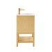 20 Inch Solid Wood Pre-assembly Bathroom Vanity With Adjustable Shelf --Ash Wood_maomaolike.com