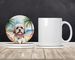 Lhasa Apso Luau Large Sandstone Coasters Pack Of 4 Absorbent Round Coasters Decor Gifts For Men Or Women, 4 In, Multicolor_maomaolike.com