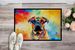 Bullmastiff Hippie Dawg Doormat Front Door Mat Indoor Outdoor Rugs For Entryway, Non Slip Washable Low Pile, 24H X 36W_maomaolike.com