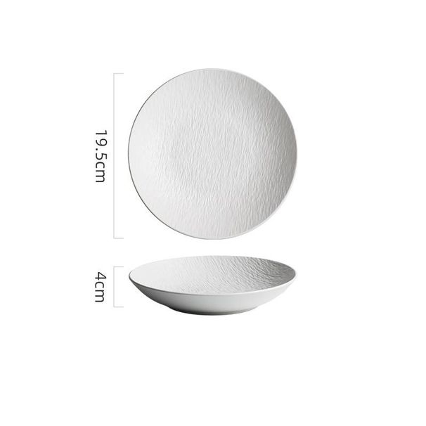 Ceramic Dinner New Deep Dish Good-looking Salad Soup High-end Sense Of Light Luxury Western Food Plate_maomaolike.com