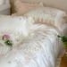 Cool Ice Silk Quilt French Princess Style Summer Tencel Four-piece Set With Cool-touch Embroidered Duvet Cover And Bed_maomaolike.com