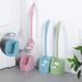 Super Easy To Use Cleaning Household Long Handle Plastic No Dead Angle Toilet Brush Set_maomaolike.com
