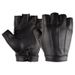 New PU leather half-finger gloves for men and women outdoor sports riding keyboard typing mobile game fishing gloves plus velvet thin_maomaolike.com