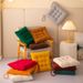 Home Garden Thickened Solid Color Corduroy Fart Chair Cushions_maomaolike.com