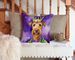 Irish Terrier King Of Mardi Gras Throw Pillow Machine Washable, Indoor Outdoor Decorative Pillow For Couch, Bed Or Patio, 14Hx14W_maomaolike.com