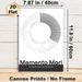 Memento Mori Themed Painting Poster, Minimalist Black-and-white Circular Numbered Design Poster, Thought-provoking Reminder To Cherish Time, Ideal For_maomaolike.com