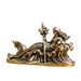 Vintage Brass Mermaid Figurine Statue With Sea Wave Element, Decorative Tea Pet Copperware For Household Tea Table Decoration
_maomaolike.com