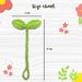 Cute Knitted Crochet Leaf Sprout,Lucky Handmade Multi-Functional Crochet Accessories, Ideal Bookmark For Bookworms, Funny Unique Headphone Cable Tie Gifts Accessory And Cable Tie_maomaolike.com