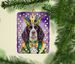 English Springer Spaniel King Of Mardi Gras Porcelain Ornament Christmas Tree Hanging Decorations For Home Christmas Holiday, Rectangle, Gift, Multicolor_maomaolike.com