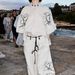 Women's Clothing Fashion Cotton and Linen Printed Wide Leg Pants Set 2024 Spring and Summer New Products_maomaolike.com